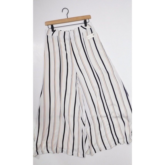 Anthropologie ETT:TWA Manon High Waist Flared Wide Leg Striped Pants - Picture 5 of 7